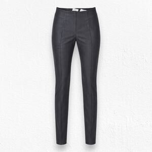 Good American Black High Shine Boss Pant Stretch High Waist Slim Leg Size 4 NWT